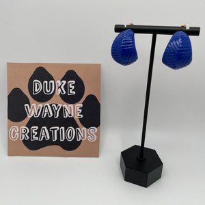 Vintage Blue Acrylic Earrings